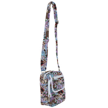 Belt Bag with Shoulder Strap - Alice in Glitter Wonderland