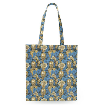 Tote Bag - Retro Floral C3PO Droid