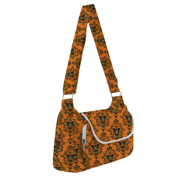 Shoulder Pocket Bag - Haunted Halloween Mansion Wallpaper