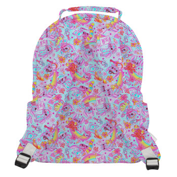 Pocket Backpack - Neon Rainbow Stitch