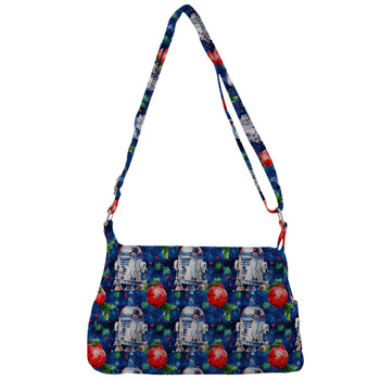 Shoulder Pocket Bag - Little Blue Christmas Droid