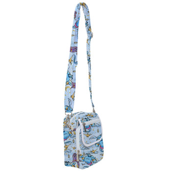 Belt Bag with Shoulder Strap - Whimsical Genie and Magic Carpet