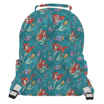 Pocket Backpack - Whimsical Ariel