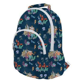 Pocket Backpack - Whimsical Triton and Sebastian