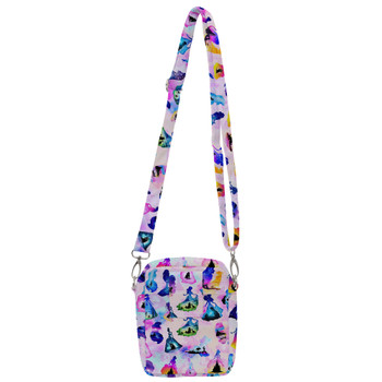 Belt Bag with Shoulder Strap - Princess And Classic Animation Silhouettes