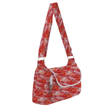 Shoulder Pocket Bag - Animal Print - Flamingo