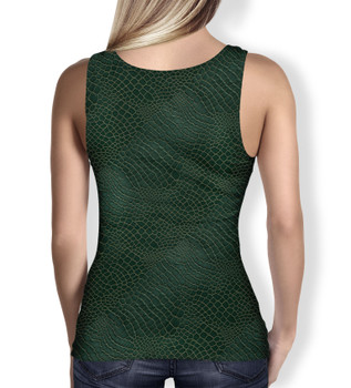 Women's Tank Top - Animal Print - Alligator