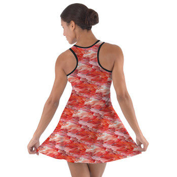 Cotton Racerback Dress - Animal Print - Flamingo