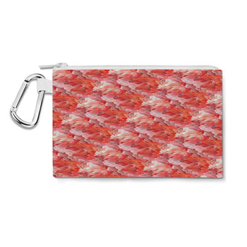 Canvas Zip Pouch - Animal Print - Flamingo