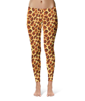 Sport Leggings - Animal Print - Giraffe