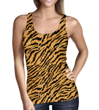 Women's Tank Top - Animal Print - Tiger