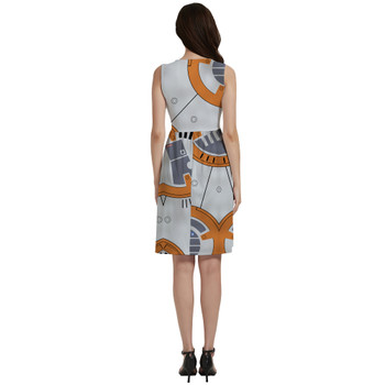 Button Front Pocket Dress - Little Round Droid