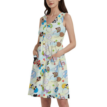 Button Front Pocket Dress - Toy Story Style