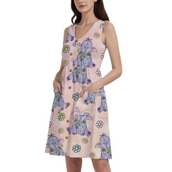 Button Front Pocket Dress - Sketched Heffalump