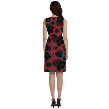 Button Front Pocket Dress - Vader Valentine