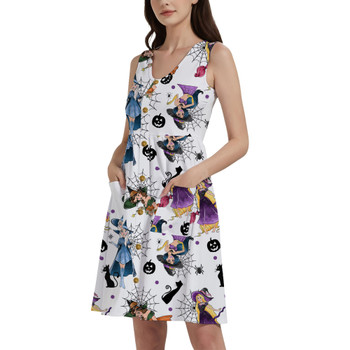 Button Front Pocket Dress - Pretty Princess Witches