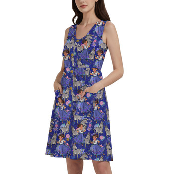 Button Front Pocket Dress - Whimsical Luisa