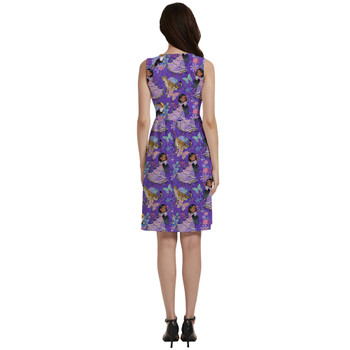 Button Front Pocket Dress - Whimsical Isabela