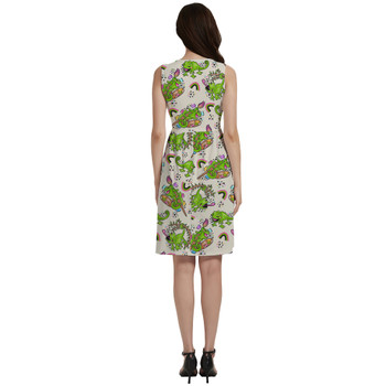 Button Front Pocket Dress - Tangled Pascal Paints