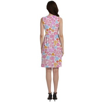 Button Front Pocket Dress - Floral Hippie Mouse