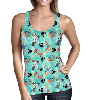 Women's Tank Top - Mickey Donald Goofy Pirate Crew