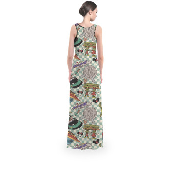 Flared Maxi Dress - Hand Drawn Epcot