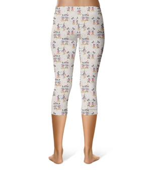 Sport Capri Leggings - Retro Mickey & Minnie