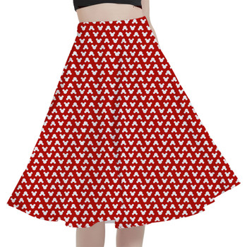 A-Line Pocket Skirt - Mouse Ears Polka Dots