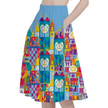 A-Line Pocket Skirt - Its A Small World Disney Parks Inspired