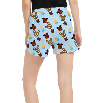 Women's Run Shorts with Pockets - Snack Goals Disney Parks Inspired