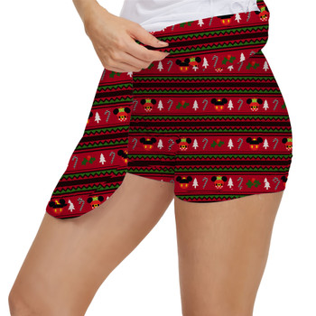Women's Skort - Christmas Mickey & Minnie Sweater Pattern