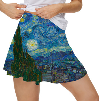 Women's Skort - Van Gogh Starry Night