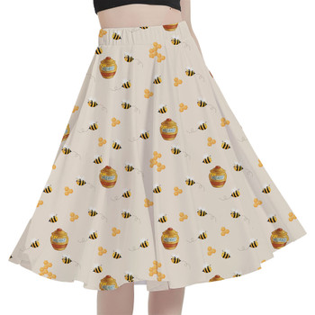 A-Line Pocket Skirt - Hunny Pots Winnie The Pooh Inspired