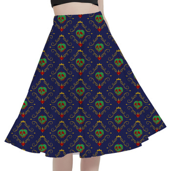 A-Line Pocket Skirt - Poison Apple Evil Queen Villains Inspired