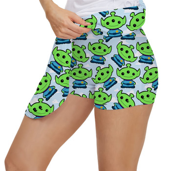 Women's Skort - Little Green Aliens Toy Story Inspired