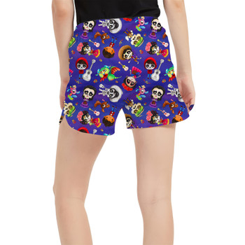 Women's Run Shorts with Pockets - Poco Loco Coco Inspired