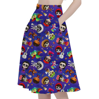 A-Line Pocket Skirt - Poco Loco Coco Inspired