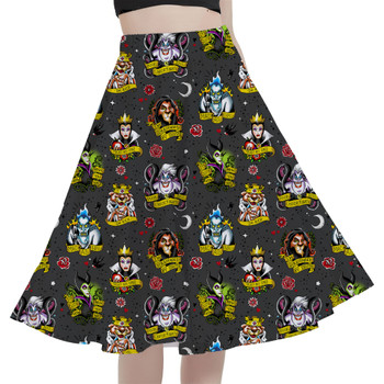 A-Line Pocket Skirt - Villain Tattoos