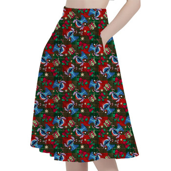A-Line Pocket Skirt - Happy Stitch Christmas