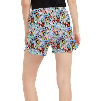 Women's Run Shorts with Pockets - Dogs of Disney
