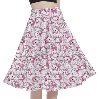 A-Line Pocket Skirt - Marie with her Pink Bow