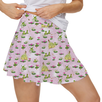 Women's Skort - Watercolor Princess Tiana & The Frog