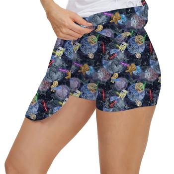 Women's Skort - Watercolor Star Wars Battle