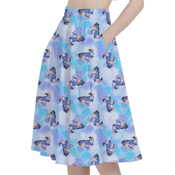 A-Line Pocket Skirt - Watercolor Eeyore