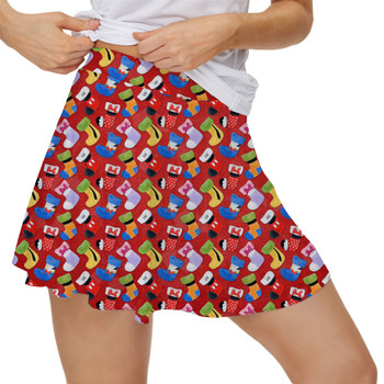 Women's Skort - Mickey & Friends Christmas Stockings