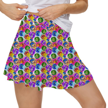 Women's Skort - Inside Out Pixar Inspired