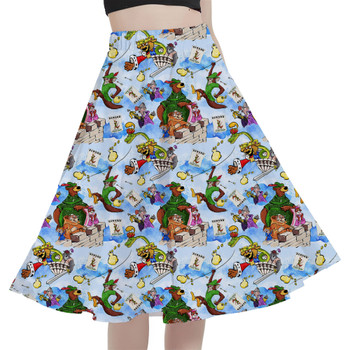 A-Line Pocket Skirt - Robin Hood
