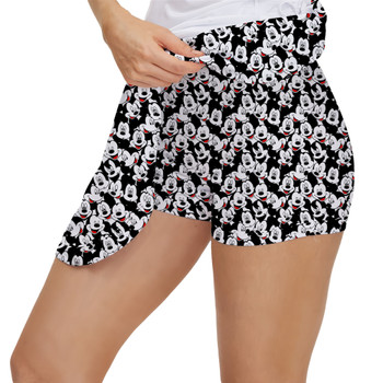 Women's Skort - Many Faces of Mickey Mouse