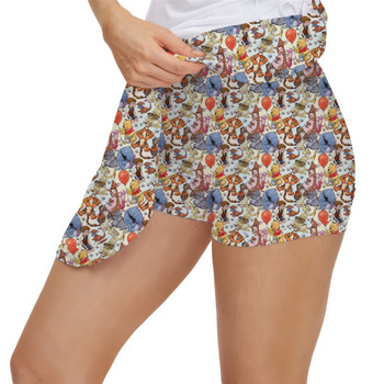 Women's Skort - Winnie The Pooh & Friends Sketched