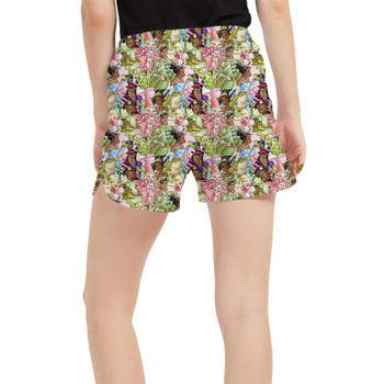 Women's Run Shorts with Pockets - Princess & The Frog Sketched